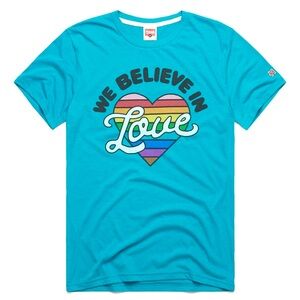 HOMAGE “We Believe In Love” Retro LGBTQIA+ Pride Tee